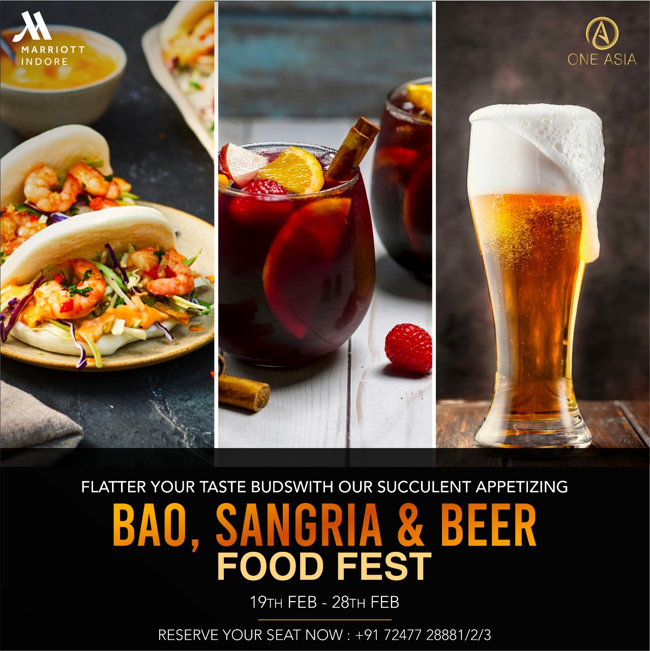 इंदौर मैरियट होटल में शुरू हुआ बाओ फूड फेस्टिवल, मेहमान उठा रहे हैं कॉम्बो का लुत्फ़