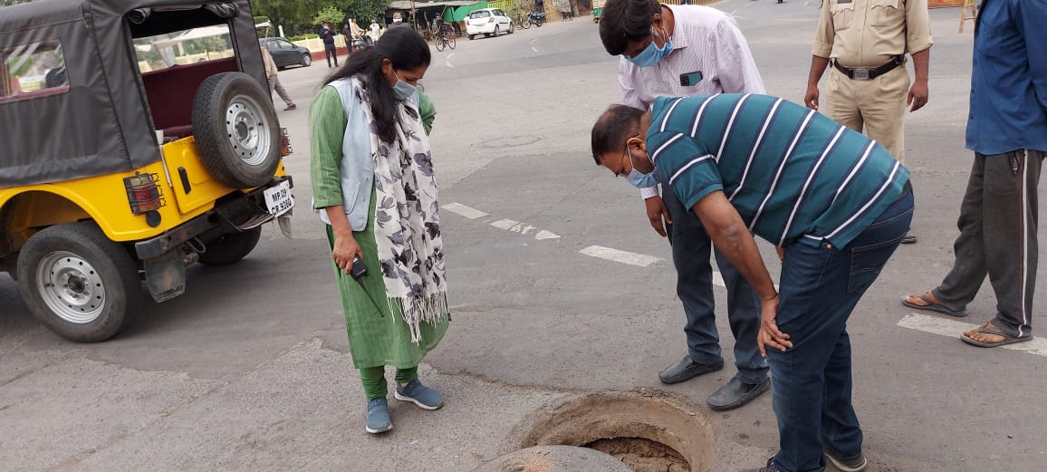 शहर के विभिन इलाकों में हुआ सफाई का निरीक्षण, आयुक्त ने दिए निर्देश