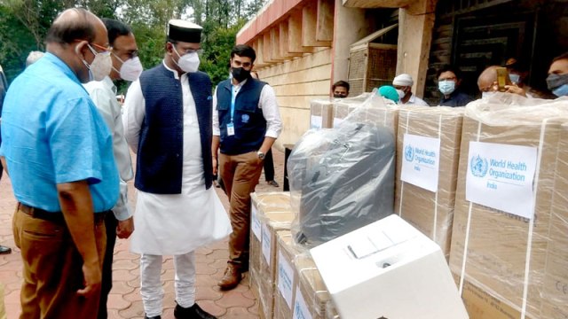 WHO के सहयोग से प्रदेश को मिले 100 ऑक्सीजन कंसंट्रेटर