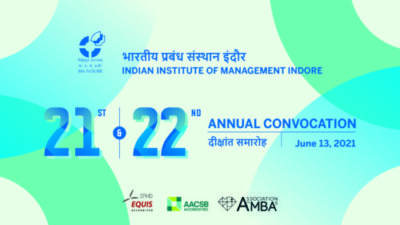 IIM इंदौर का 21वां और 22वां दीक्षांत समारोह संपन्न