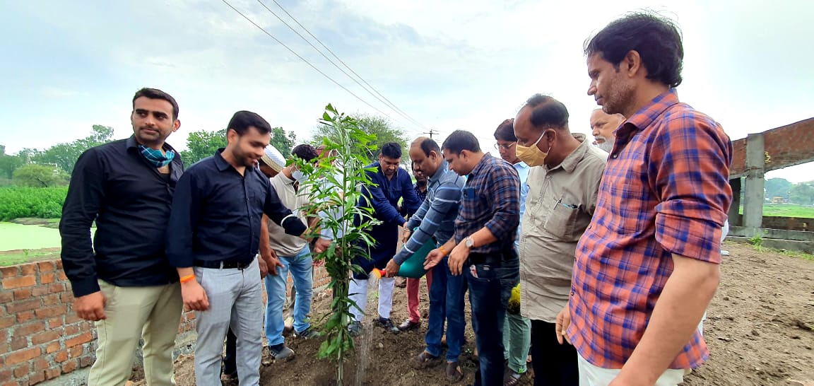 कब्रिस्तान में मरहुमों की याद में रोपें सैकडों पौधे