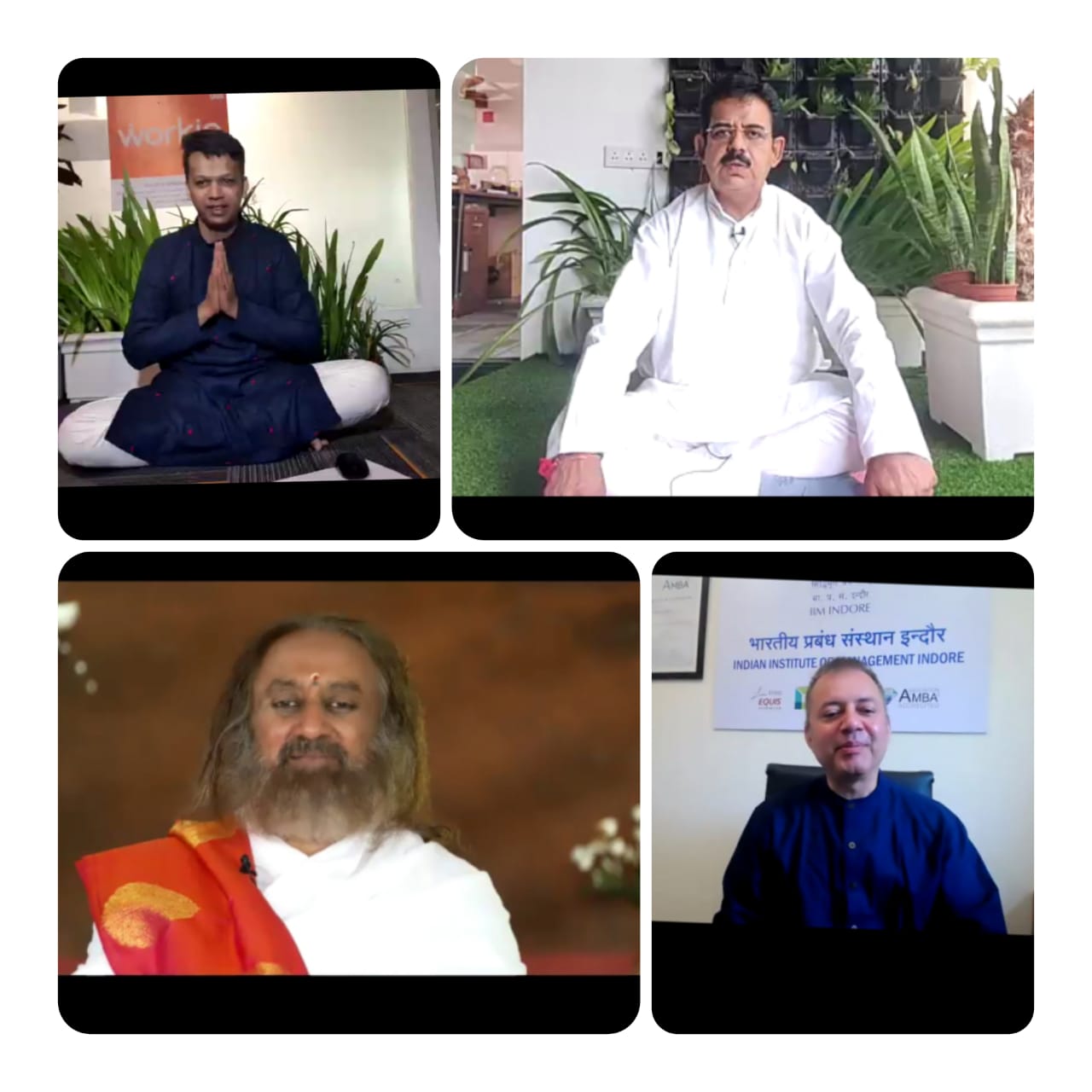 सांसद शंकर लालवानी के आग्रह पर गुरु श्री रविशंकर ने इंदौर से किया संवाद, हैप्पीनेस के मंत्र दिए और वैक्सीन लगवाने का आह्वान किया