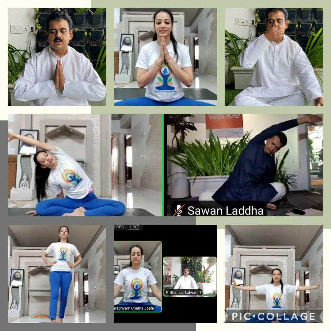 सांसद शंकर लालवानी के आग्रह पर गुरु श्री रविशंकर ने इंदौर से किया संवाद, हैप्पीनेस के मंत्र दिए और वैक्सीन लगवाने का आह्वान किया