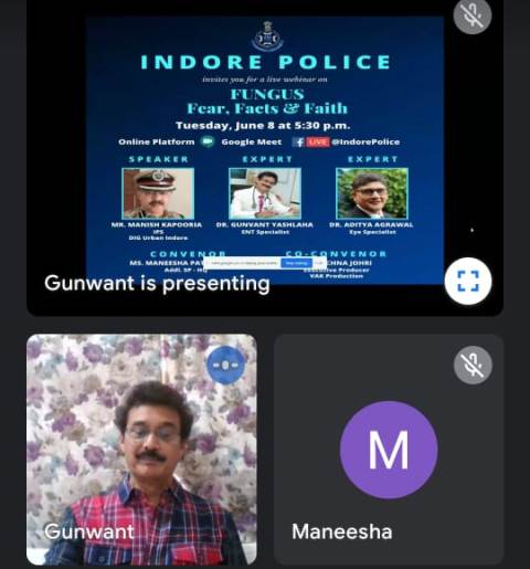 कोरोना के बाद इंदौर पुलिस करेगी ब्लैक/व्हाईट फंगस के प्रति जागरूक