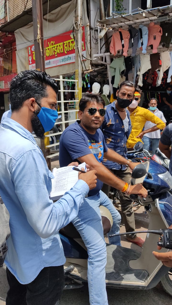Indore News : मास्क नहीं लगाने वालों के खिलाफ विरुद्ध अभियान शुरू, आज कटे इतने चालान