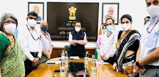 नॉर्थ ब्लॉक में आईएएस अधिकारियों की ई-बुक सिविल लिस्ट-2021 का शुभारंभ