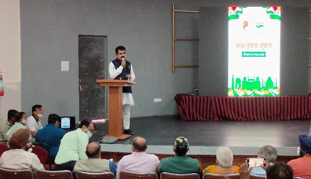 लालवानी की प्रबुद्धजनों से मुलाकात, 'आजादी का अमृत महोत्सव' मनाने पर मिले कई सुझाव