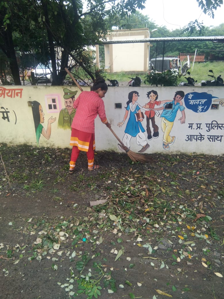 एरोड्रम थाना से महूनाका तक के क्षेत्रों में चला संयुक्त स्वच्छता अभियान