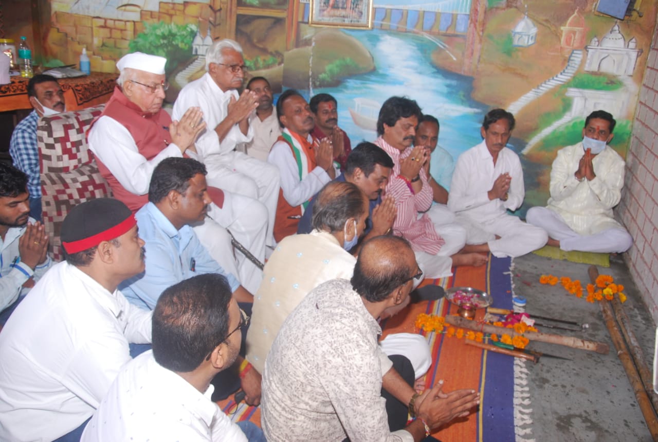 Indore News : रावण लंका निर्माण का शुभारंभ