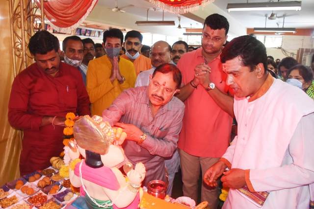 Indore News : भाजपा कार्यालय पर 10 दिवसीय गणेश उत्सव प्रारंभ