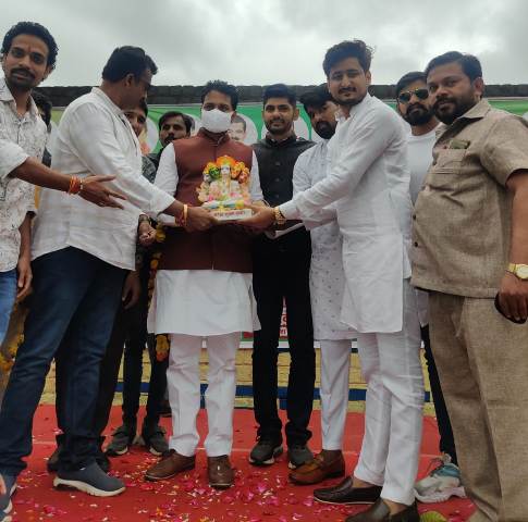 भाजयुमो प्रदेश अध्यक्ष पंवार का प्रथम नगर आगमन पर भव्य स्वागत