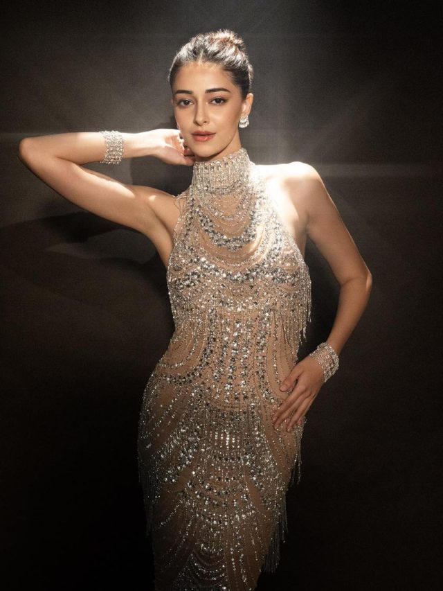 शिमरी गाउन पहन Ananya  Panday ने मचाई तबाही ,फोटो वायरल