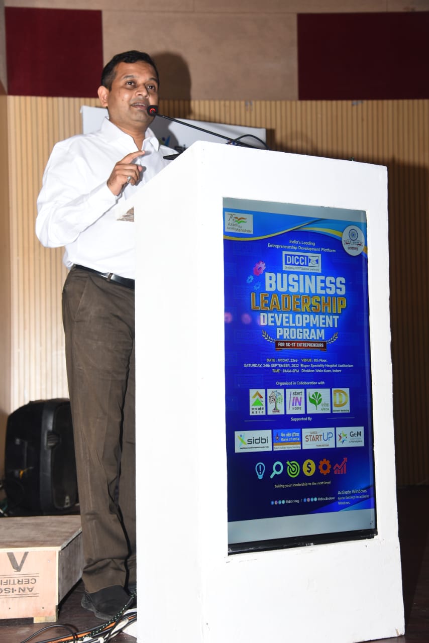 इंदौर में पहली बार ST-SC वर्ग के Entrepreneurs के लिए 2 दिवसीय वर्कशॉप का किया आयोजन