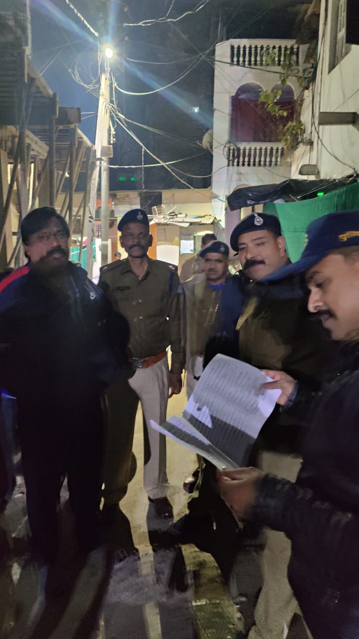 Indore : ऑपरेशन प्रहार के तहत देर रात इंदौर पुलिस ने 1191 अपराधियों के खिलाफ की बड़ी कार्यवाही