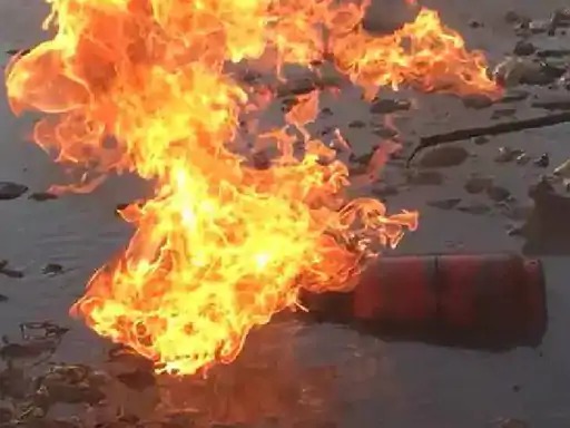 gas cylinder explosion in Bhind