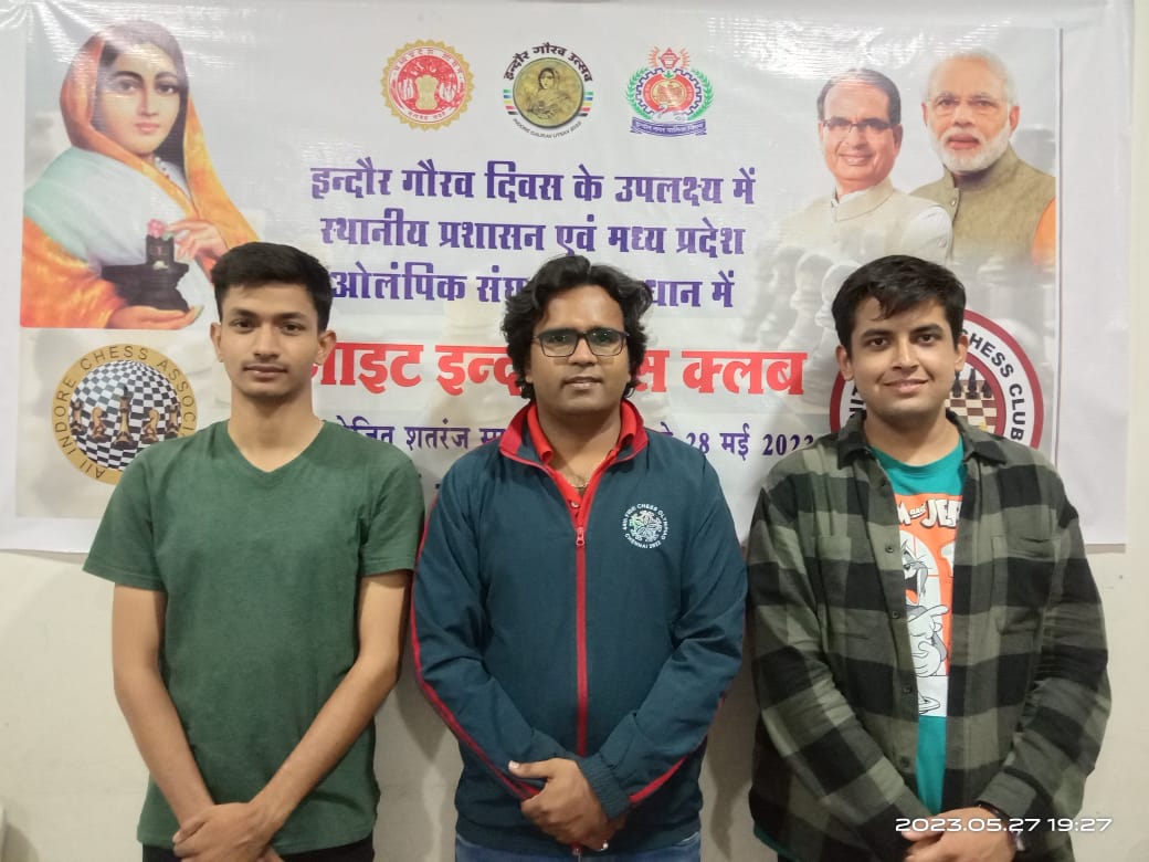 Unite Indore Chess Club : शतरंज में इशिका नीमा और सुदर्शन माल्गा ने मारी बाजी