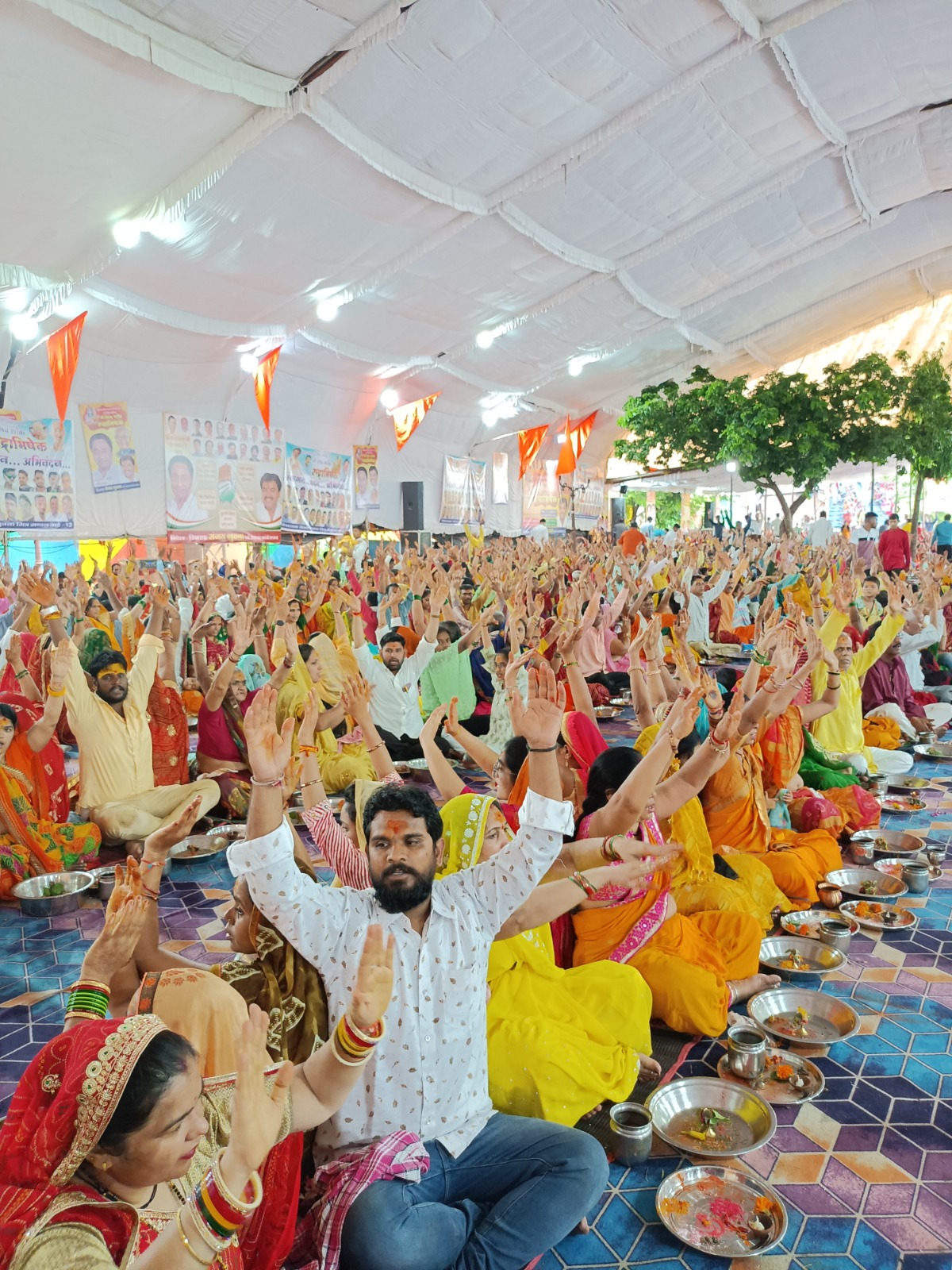 विधायक संजय शुक्ला के आयोजन में आज 5000 श्रद्धालुओं ने किया भगवान शिव का रुद्राभिषेक
