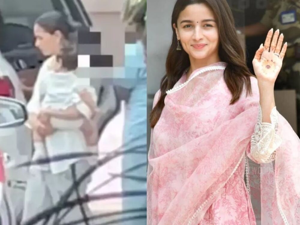 Alia Bhatt अपनी नन्ही लाडली के साथ घूमने निकली बाहर, व्हाइट ड्रेस में राहा लगी बेहद खूबसूरत, देखें वीडियो