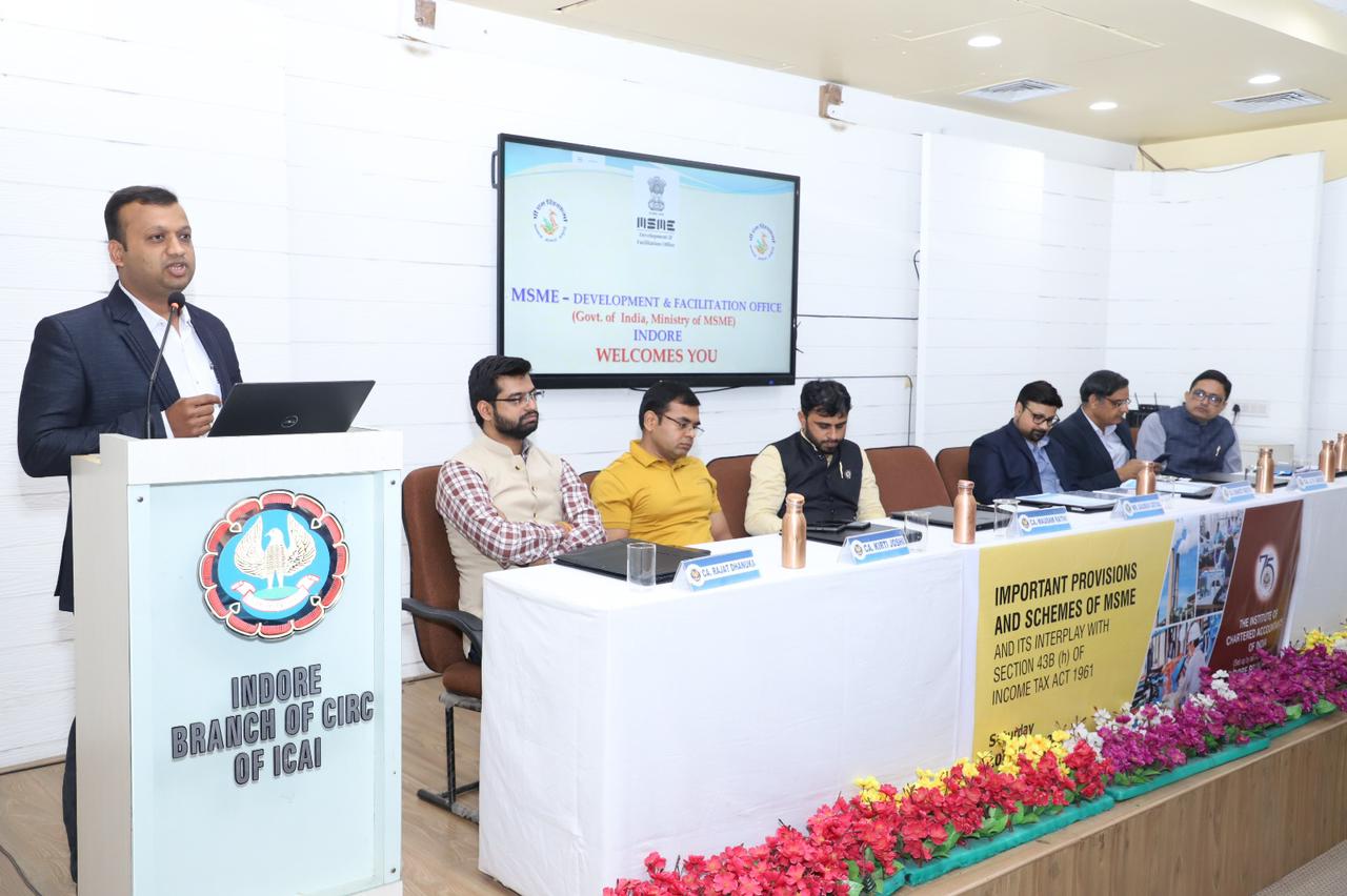 सरकार की किसी भी योजना का फायदा लेने के लिए MSME में रजिस्टर्ड होना आवश्यक है : सीए जेपी सराफ़