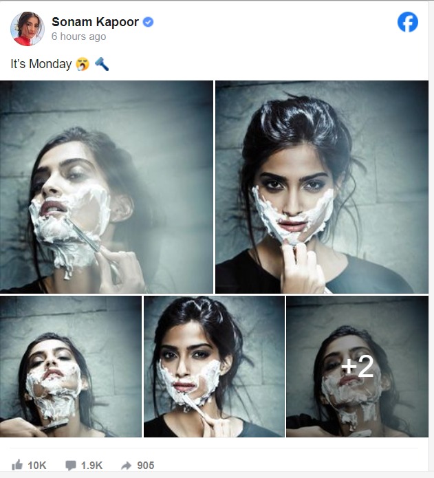 दुनिया के सामने आया सोनम कपूर की खूबसूरती का राज, शेविंग करते तस्वीरें वायरल, फैंस के उड़े होश