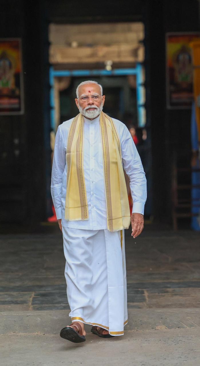 पीएम नरेंद्र मोदी दो दिन के दौरे पर कन्याकुमारी पहुंचे