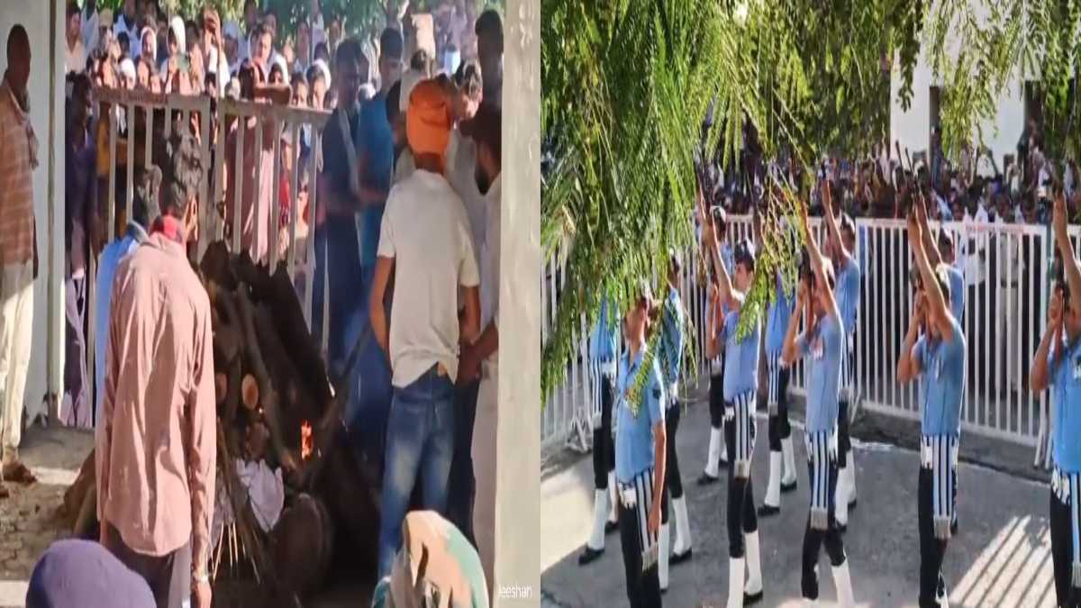 वीर जवान विक्की पहाड़े के अंतिम संस्कार में उमड़ा जनसैलाब, वायु सेना के जवानों ने दिया गार्ड ऑफ ऑनर