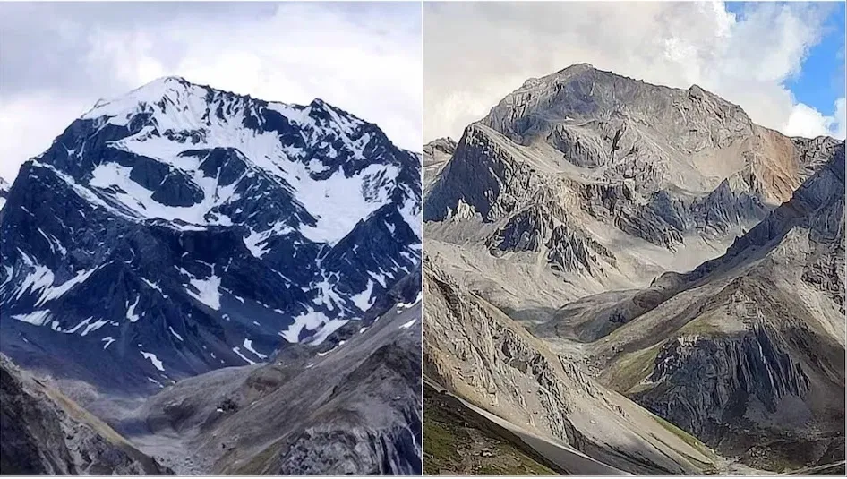Uttarakhand: ग्लोबल वार्मिंग का कहर! गर्मी के कारण गायब हो गई पहाड़ पर बनी ओम की आकृति