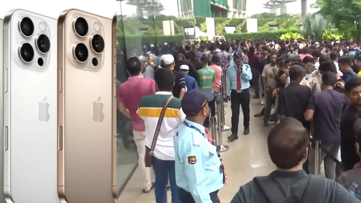 '21 घंटे से लाइन में खड़े'.. iPhone 16 की सेल शुरू होते ही मची मारामारी, Apple स्टोर के बाहर उमड़ी भीड़