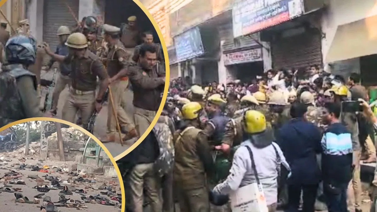 Sambhal Shahi Masjid Survey Protest