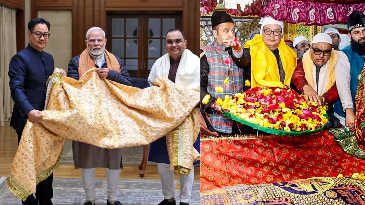 केंद्रीय मंत्री किरेन रिजिजू ने PM मोदी की ओर से अजमेर शरीफ में चढ़ाई चादर, एकता और भाईचारे का दिया संदेश