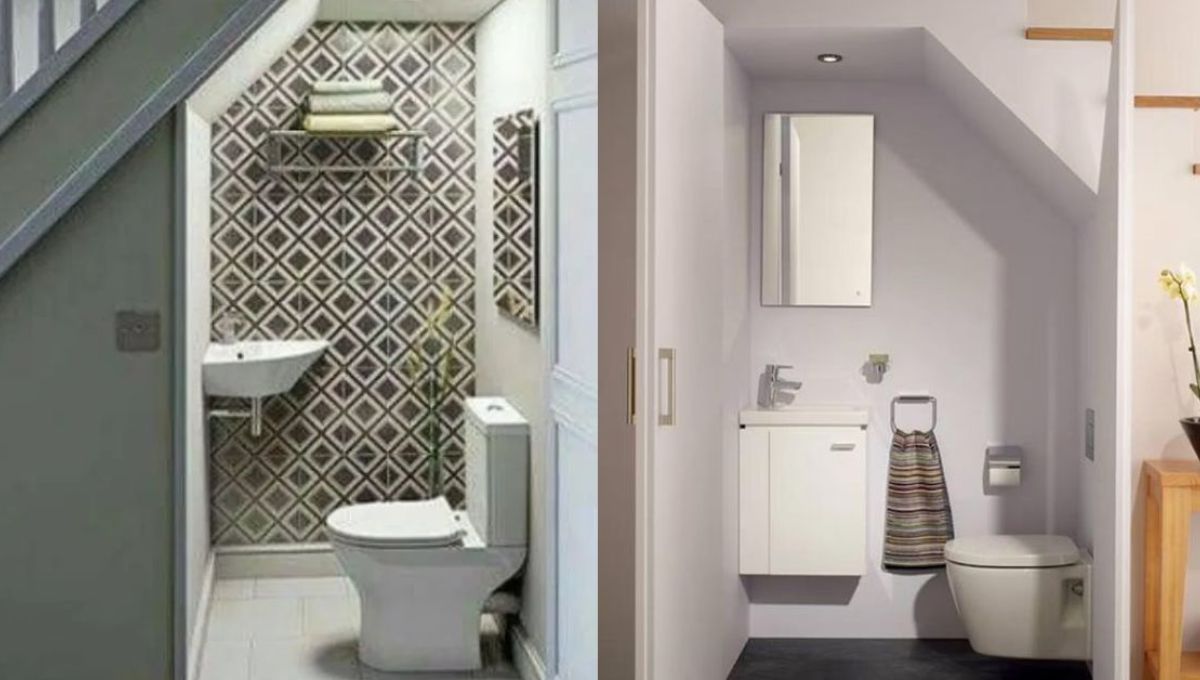 Toiet under stairs Vastu remedy