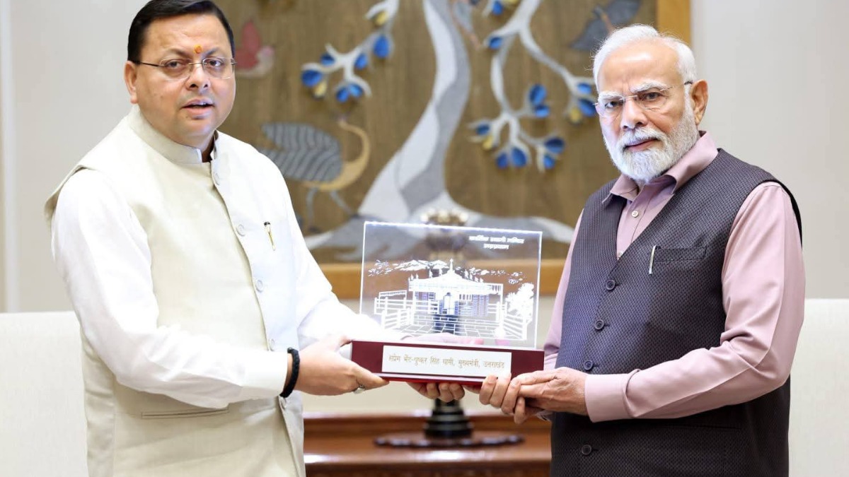 दिल्ली में प्रधानमंत्री मोदी से मिले मुख्यमंत्री पुष्कर सिंह धामी, उत्तराखण्ड के विकास को लेकर हुई चर्चा