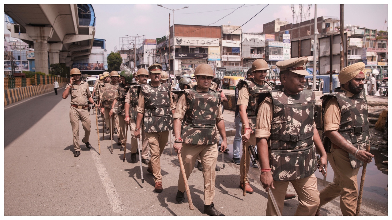 भारत बंद के दौरान पुलिस- फाइल फोटो