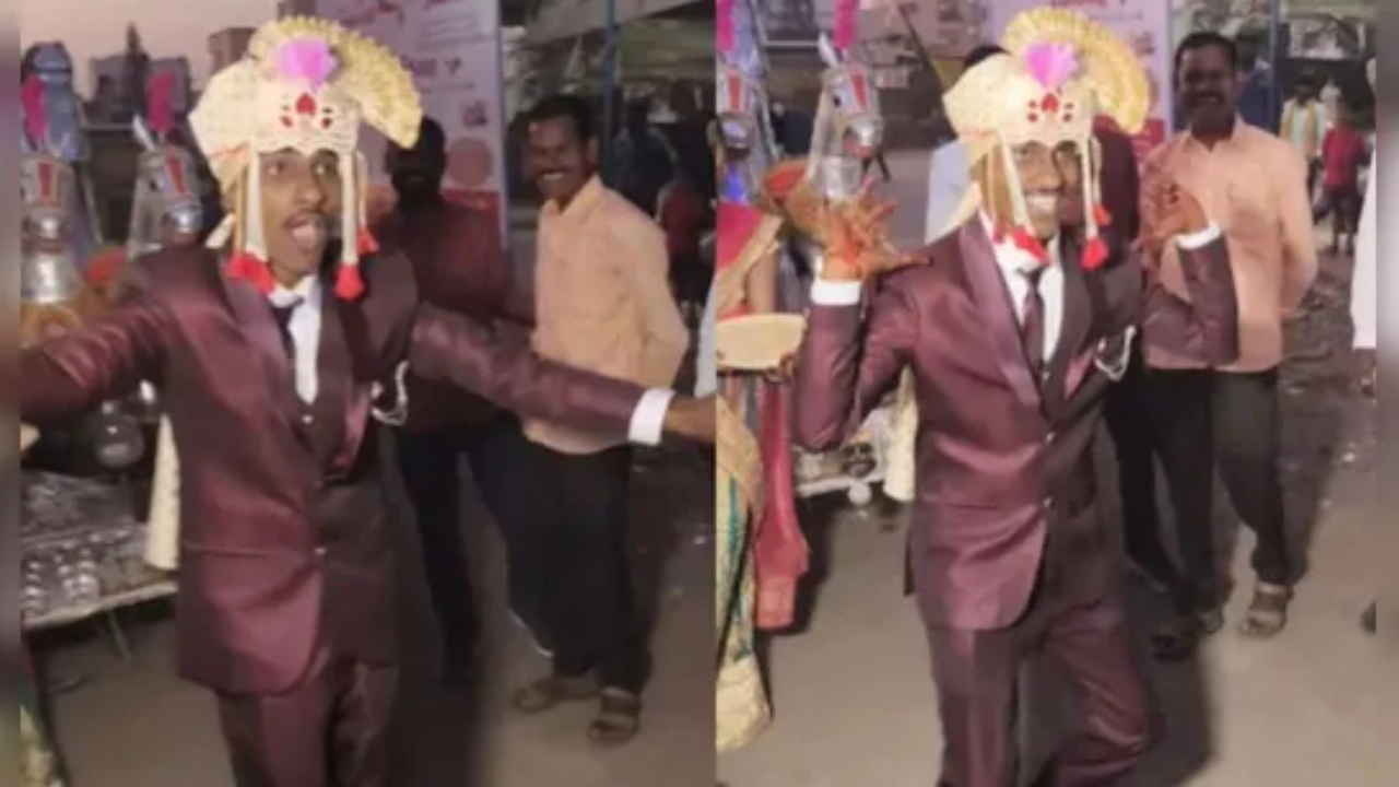 दूल्हे ने अपनी बारात में किया ऐसा जबरदस्त डांस, स्टेप्स देखकर हर कोई हो गया हक्का-बक्का