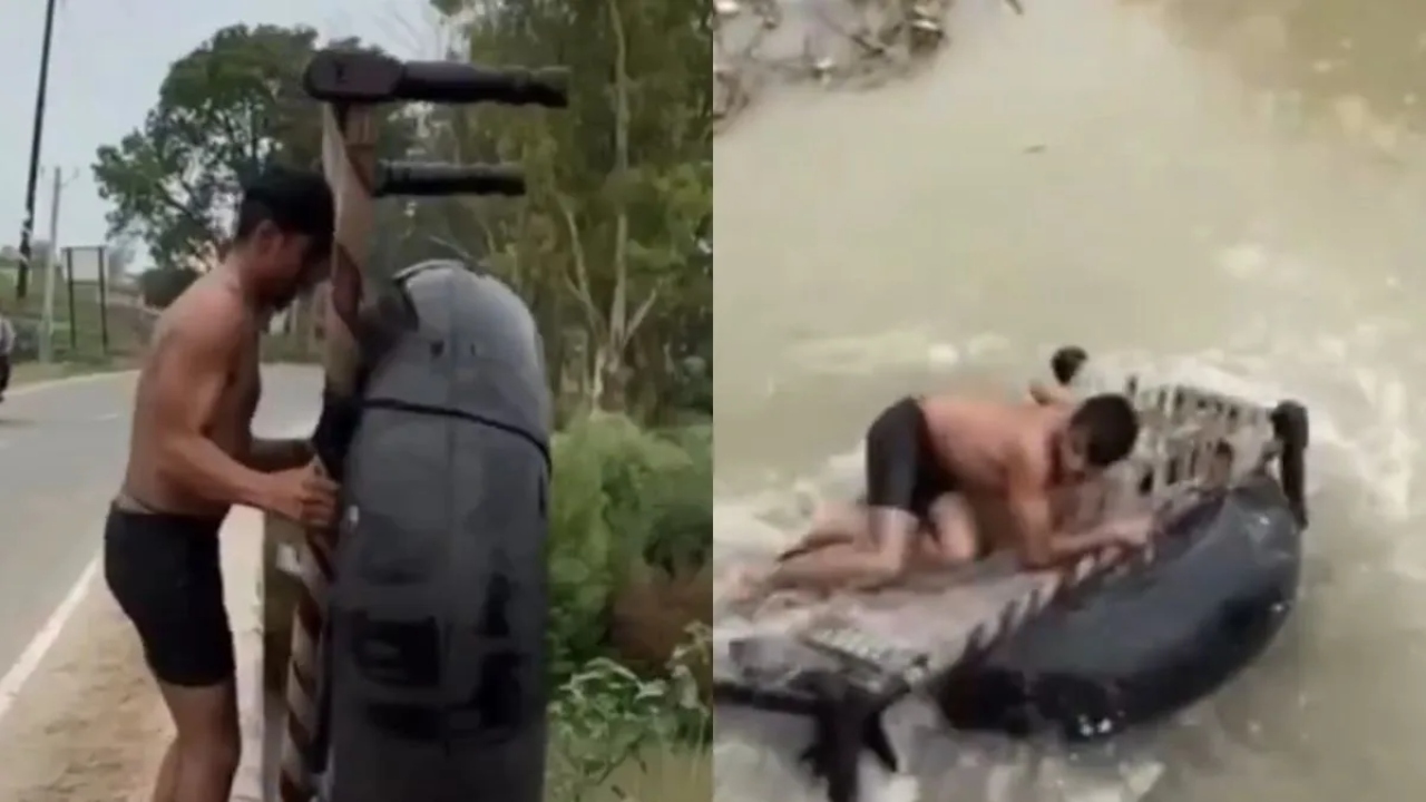 एक नया जुगाड़ सोशल मीडिया पर हुआ वायरल, आपने पहले नहीं देखा होगा ऐसा Video