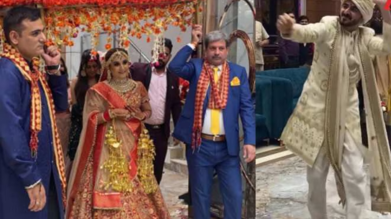 Viral Video : दुल्हन को मंडप की तरफ आता देख, खुशी से नाचने लगा दूल्हा; डांस देख सीटियां बजाने लगे रिश्तेदार!