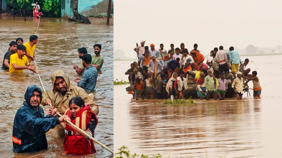 उत्तर प्रदेश में कई जिलों में बरसा बाढ़ का कहर, 14 लोगों की गई जान, नदिया बह रही खतरे के निशान से कई गुना ऊपर