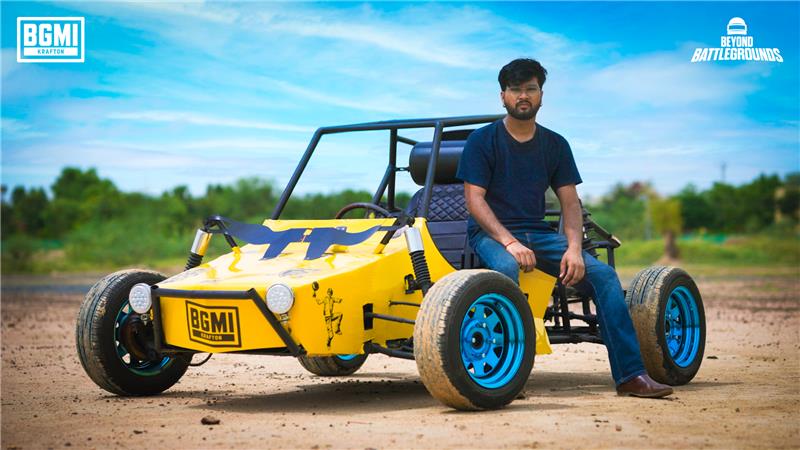 क्राफ्टन इंडिया ने मनाया रेलवे टेक्नीशियन के गेमिंग इनोवेशन का जश्न, करण ने घर की छत पर बनाई भारत की पहली ‘रियल-लाइफ बीजीएमआई बग्गी’