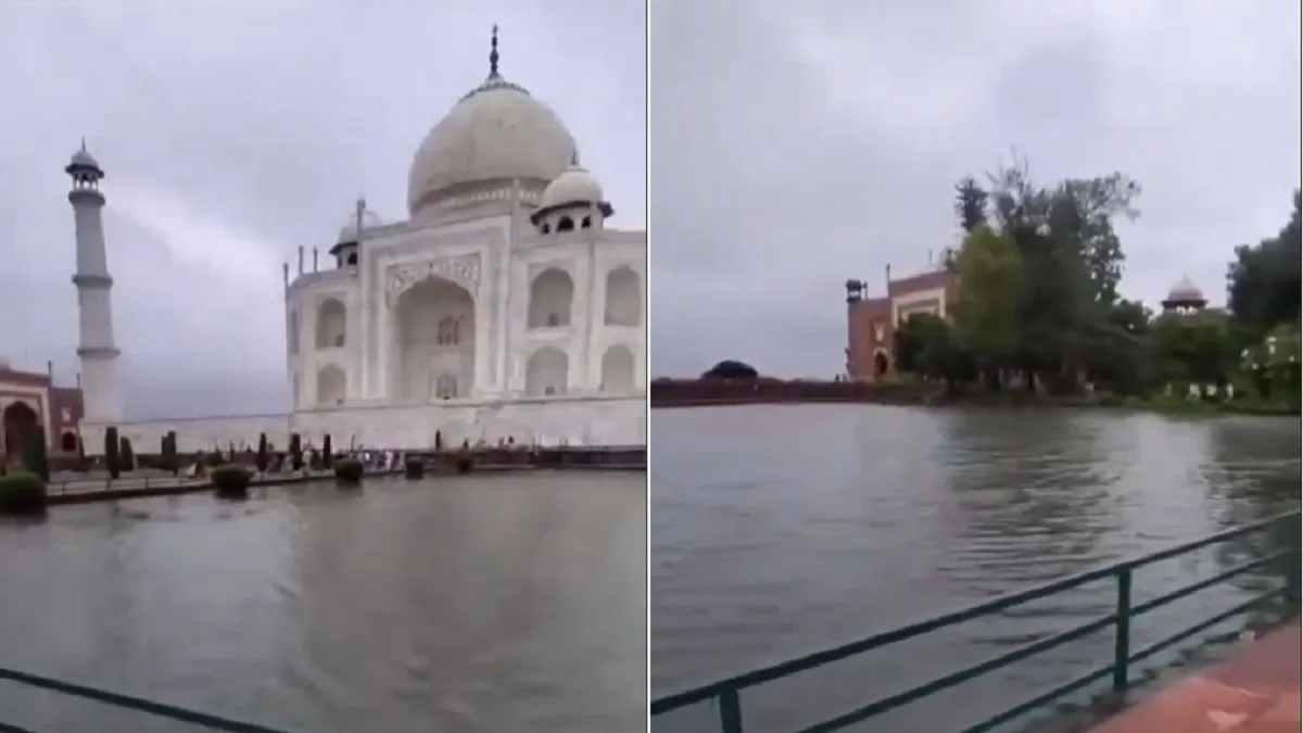 यमुना चल रही उफान पर, ताजमहल पर मंडरा रहा खतरा, जाने क्या है आज की रिपोर्ट