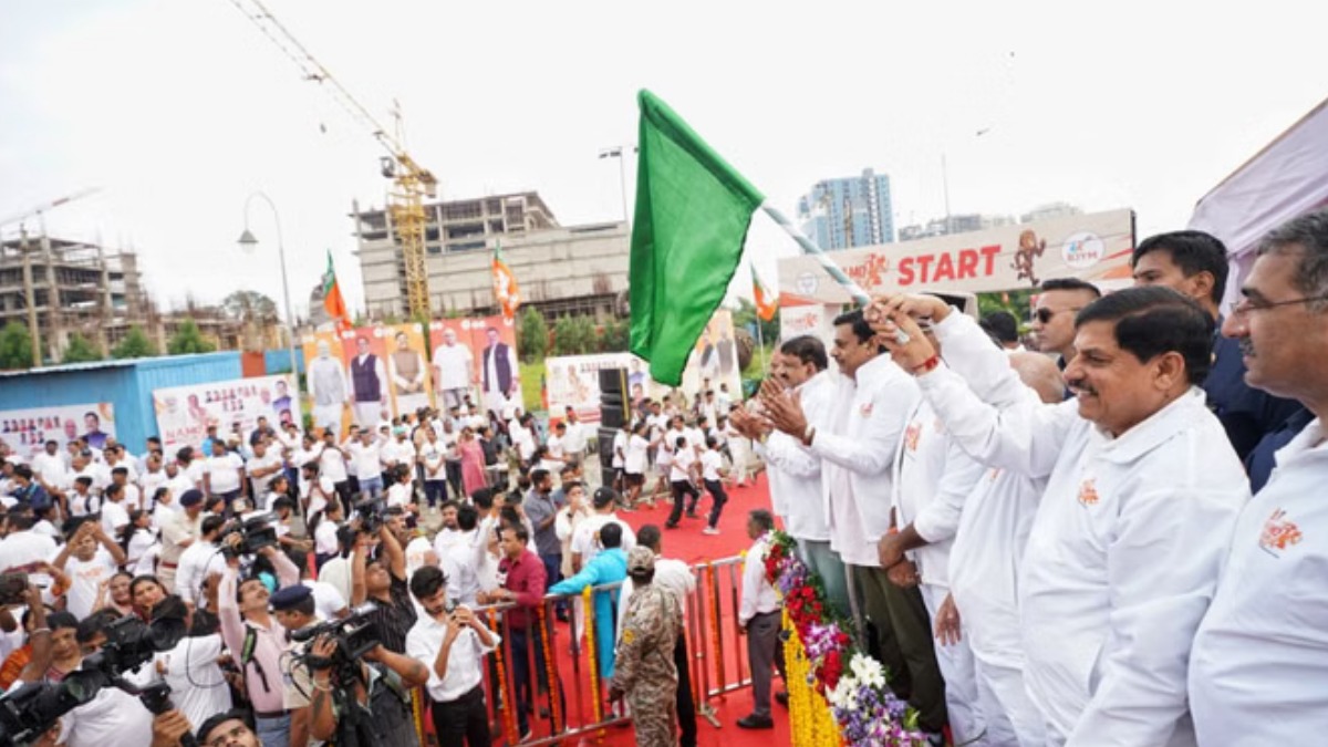 सीएम मोहन यादव ने भोपाल नमो युवा रन का दिखाई हरी झंडी, युवाओं से की नशा मुक्ति की अपील