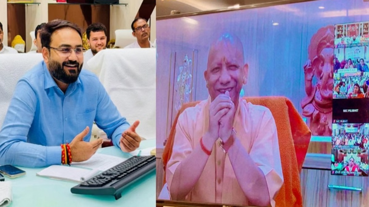 सीएम योगी ने की मेरठ की प्रगति की सराहना, जिला पंचायत से वीडियो कॉन्फ्रेंसिंग कर किया संवाद