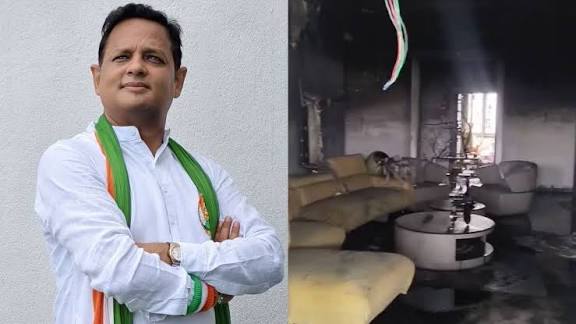 इंदौर में भीषण आग हादसा, कांग्रेस नेता प्रवेश अग्रवाल की दम घुटने से मौत, पत्नी की हालत गंभीर