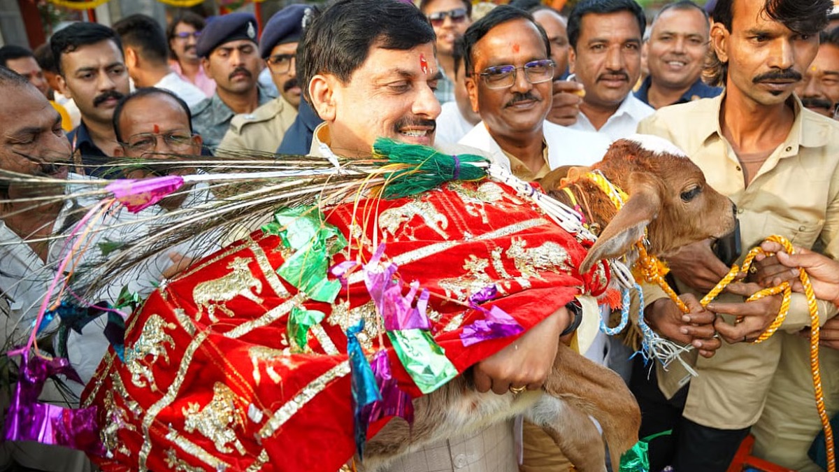 सीएम मोहन यादव ने तिलकेश्वर गौशाला में की गोवर्धन पूजा, प्रदेशवासियों को दी शुभकामनाएं