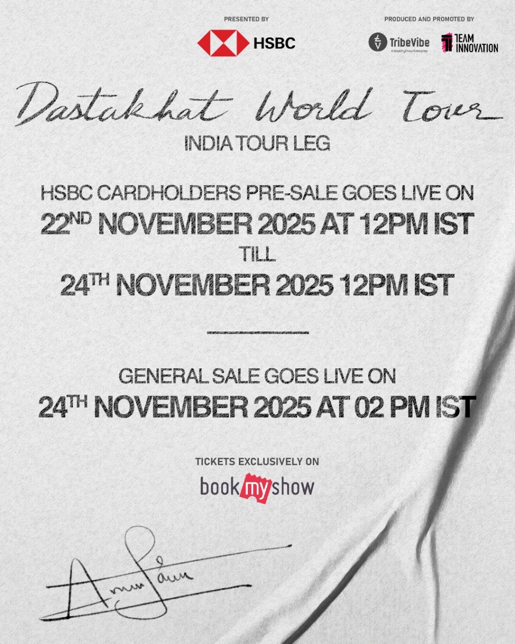 अनुव जैन ने अपने फर्स्ट-एवर वर्ल्ड टूर, ‘दस्तखत’ की घोषणा की, इस भव्य टूर के हिस्से के रूप में 10-शहरों का इंडिया ट्रेक प्लान किया गया