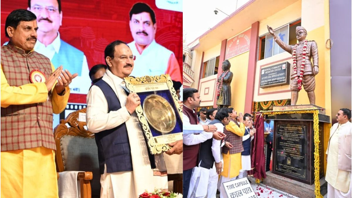 जबलपुर में सीएम मोहन यादव ने नेताजी की प्रतिमा का किया अनावरण, केंद्रीय मंत्री जेपी नड्डा भी रहे मौजूद