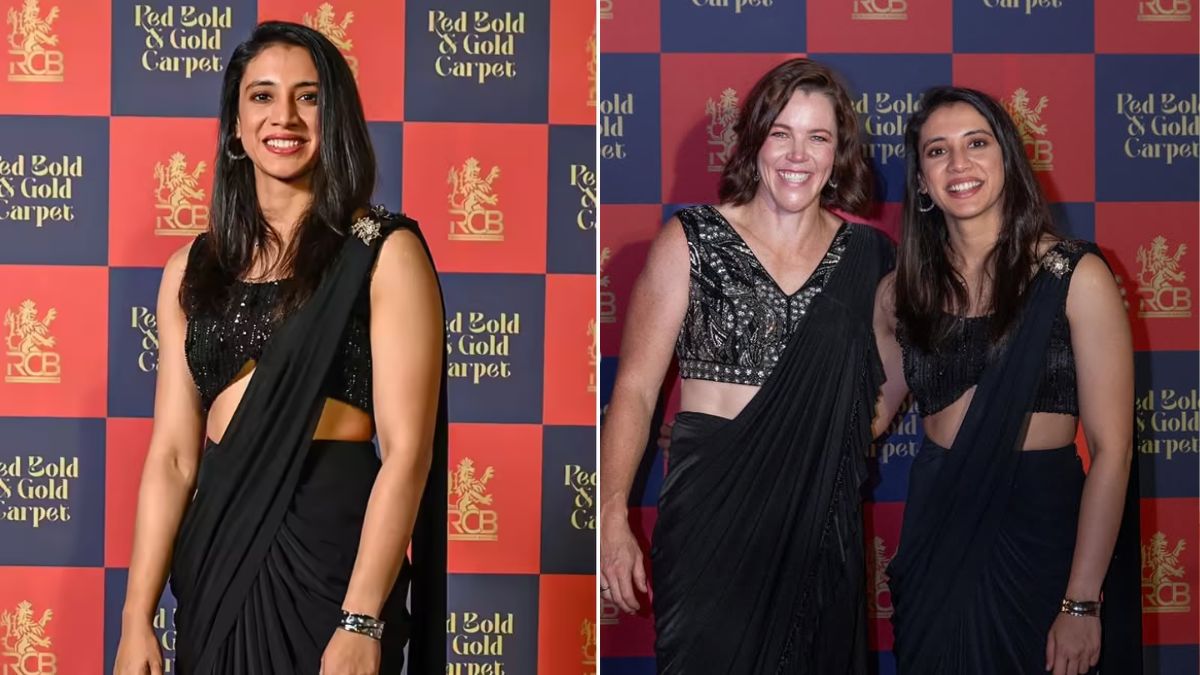 RCB के इवेंट में छाई स्मृति मंधाना, खूबसूरती से बिखेरा जलवा, सोशल मीडिया पर वायरल हुई तस्वीरें