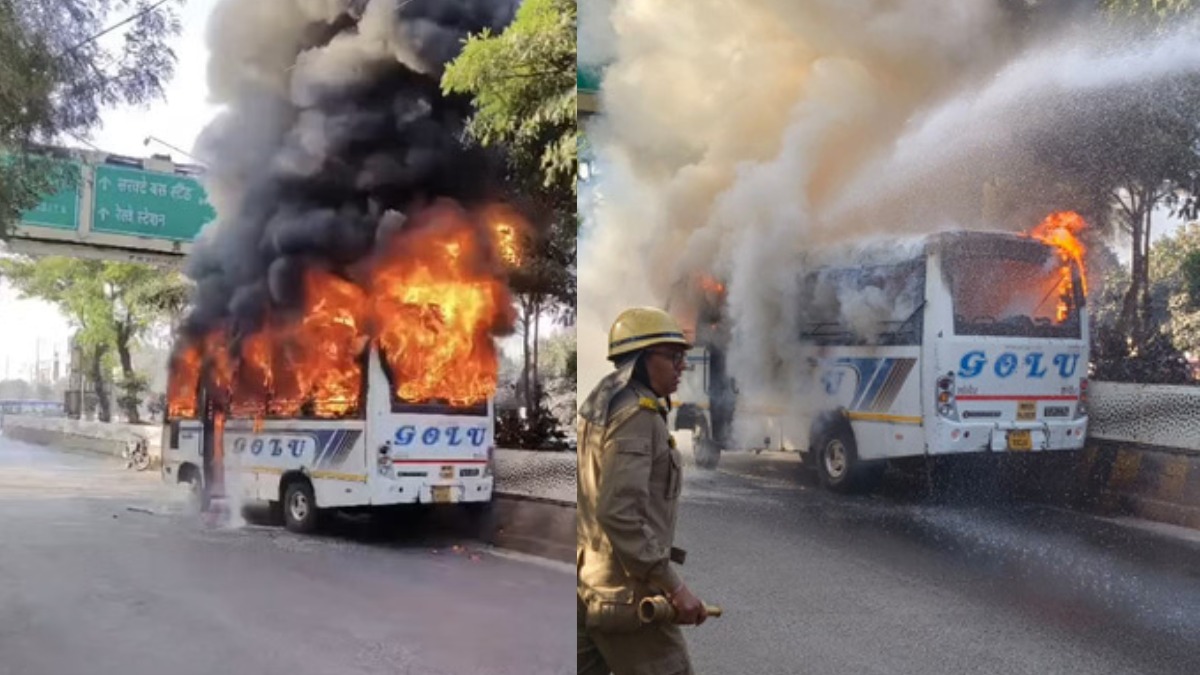 शुक्ला ब्रदर्स की बेलगाम बस ने ले ली एक और जान, बाइक सवार को मारी टक्कर, गुस्साई भीड़ ने बस में लगा दी आग
