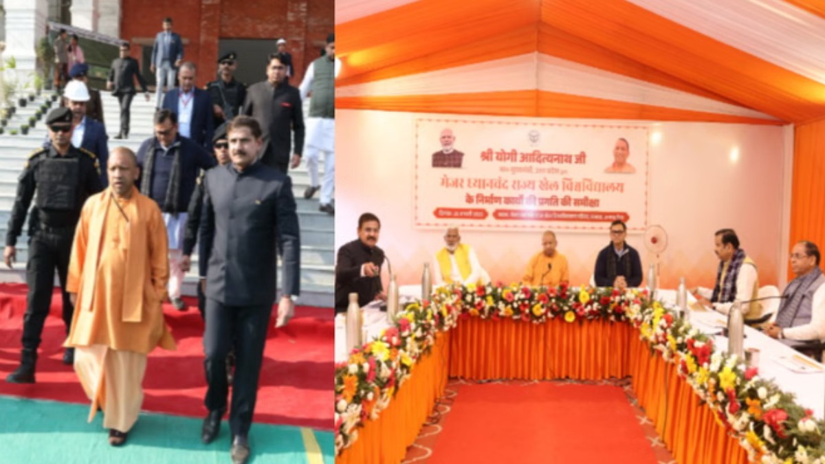 मेरठ में सीएम योगी का निरीक्षण, मेजर ध्यानचंद खेल विश्वविद्यालय को लेकर दिए सख्त निर्देश