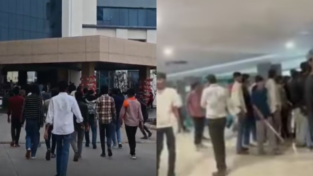 Indore NMIMS कॉलेज में मचा बवाल, वैलेंटाइन डे कार्यक्रम में हिंदू संगठन का हंगामा, कैंपस में घुसकर की तोड़फोड़