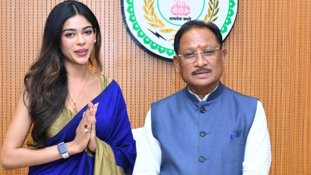 ऐतिहासिक सत्र सुनने विधानसभा पहुंची मिस इंडिया छत्तीसगढ़ अनुष्का सोन ने सीएम साय से की मुलाकात